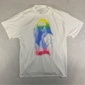 Vintage Aaliyah White T-Shirt Size XL Ripple Junction Rap Music Tee Graphic